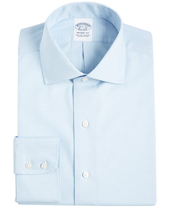 Мужская рубашка Regent Classic/Regular Fit Non-Iron Dobby Mini Neat Brooks Brothers