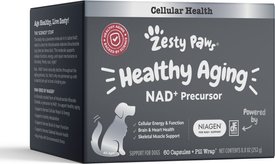 Zesty Paws Healthy Aging NAD+ Precursor Cellular Energy, Brain & Heart Supplement for Dogs Zesty Paws