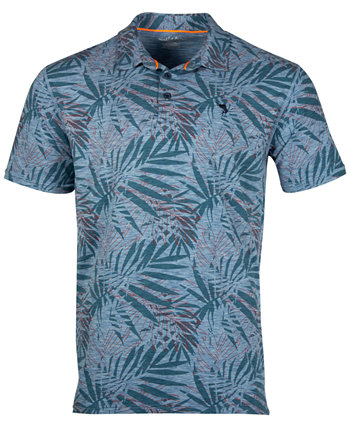 Men's Jungle Vibes Palm Print Short-Sleeve Polo Shirt Salt Life