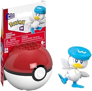 MEGA Pokémon Collectible Pokeball Building Toy from Quaxly for Kids Ages 6 and Up Mega