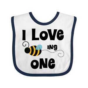 Inktastic 1st Birthday Bee Boys or Girls Baby Bib Inktastic