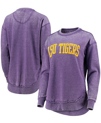 Женская фиолетовая толстовка LSU Tigers в винтажном стиле с выстиранным пуловером Pressbox