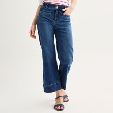 Женские джинсы Draper James с высокой посадкой и широкими штанинами DRAPER JAMES