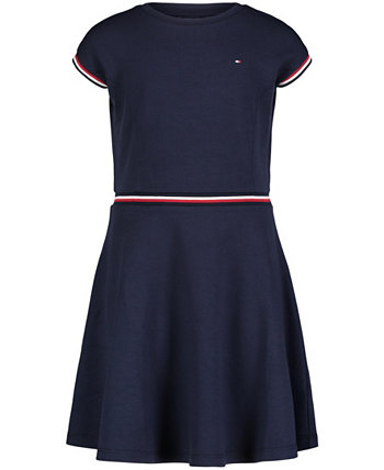 Нарядное платье с короткими рукавами для маленьких девочек Tommy Hilfiger