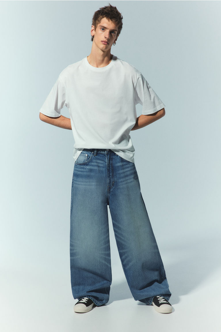 Мужские Широкие Джинсы H&M Super Baggy Jeans H&M