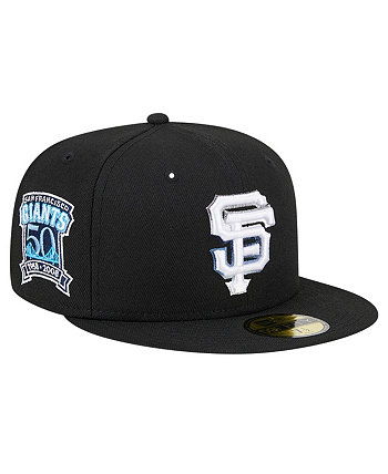 Мужская черная бейсболка San Francisco Giants Raceway 59FIFTY, выполненная на заказ New Era