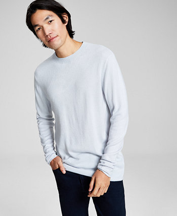 Мужской однотонный свитер обычного кроя с круглым вырезом, созданный для Macy's And Now This