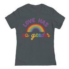 Junior's Love Has No Gender Rainbow Pride Graphic Tee COLAB89