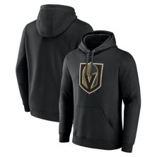 Мужской черный пуловер с капюшоном и логотипом Fanatics Vegas Golden Knights Primary Fanatics