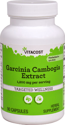Экстракт гарцинии камбоджийской Vitacost – 1200 мг на порцию – 90 капсул Vitacost