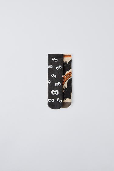 TWO-PACK OF HALLOWEEN SOCKS ZARA - ZARA KIDS