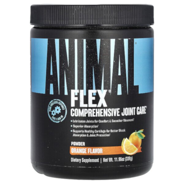 Flex Powder, Оранжевый, 339 г - Animal - Формулы с глюкозамином и хондроитином Animal