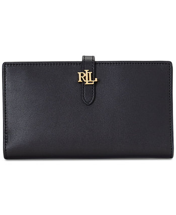 Кожаный кошелек двойного сложения с логотипом LAUREN Ralph Lauren