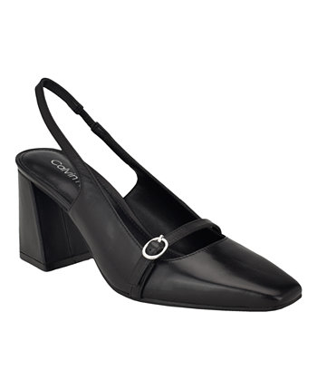 Женские туфли-лодочки на блочном каблуке с квадратным носком Ellisa Calvin Klein