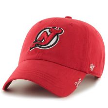 Женская регулируемая шляпа '47 Red New Jersey Devils Team Miata Clean Up Unbranded