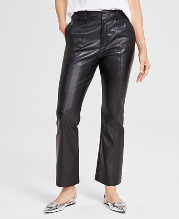 Женские брюки-клеш из искусственной кожи, созданные для Macy's I.N.C. International Concepts