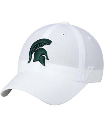 Мужская белая регулируемая шляпа с логотипом Michigan State Spartans Primary Top of the World