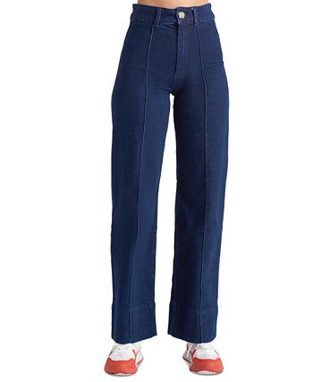 Женские джинсы с высокой посадкой и широкими штанинами со швом спереди Black Tape