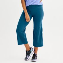 Женские укороченные брюки ультраэластичного цвета Tek Gear® с широкими штанинами Tek Gear