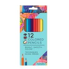 Набор цветных карандашей Bright Stripes iHeartArt, 12 шт. Bright Stripes