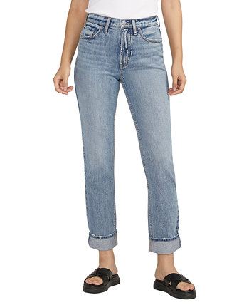 Женские прямые джинсы-бойфренды в стиле 90-х с высокой посадкой Silver Jeans Co.