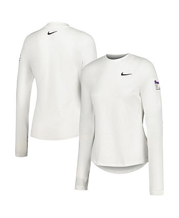 Белый женский топ с длинными рукавами и принтом FedEx St. Jude Championship UV Victory Performance Nike