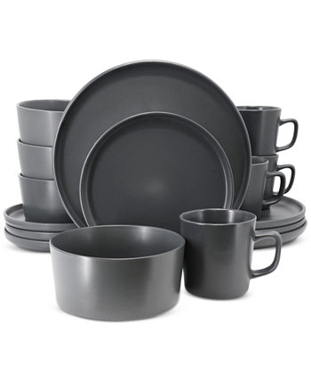 Luxmatte 16 Pc. Dinnerware Set, Service for 4 Elama