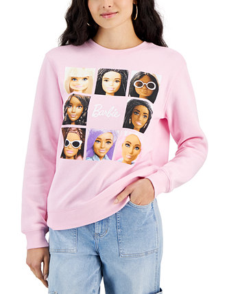 Juniors' Barbie Grid Graphic Sweatshirt Love Tribe