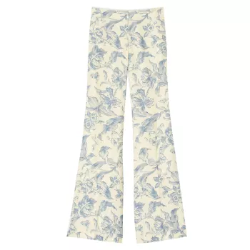Flower Print Trousers Sandro