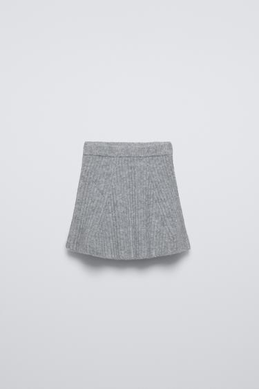 SOFT TOUCH RIBBED KNIT SKIRT Zara