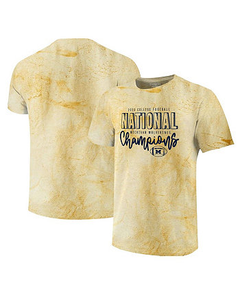 Женская футболка Maize Michigan Wolverines College Football Playoff 2023 National Champions Comfort Colors Blast Simple Image One