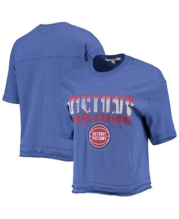 Синий женский укороченный топ Detroit Pistons с градиентом Junk Food
