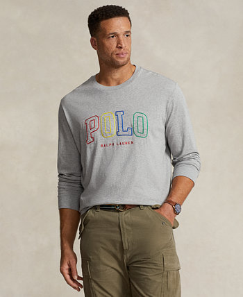 Мужская футболка с логотипом Big & Tall с длинными рукавами Polo Ralph Lauren
