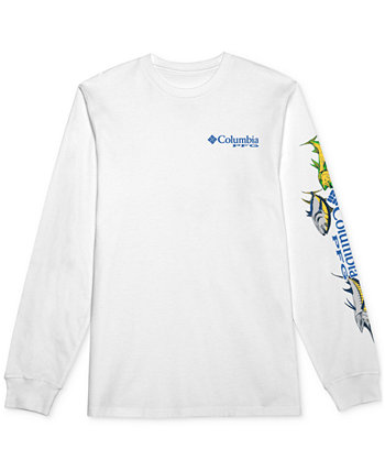 Мужская футболка с длинными рукавами и графикой для рыболовных снастей Riders Columbia
