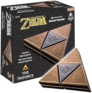 BePuzzled, Legend of Zelda Triforce Hanayama Cast Brain Teaser Mensa Rated Level 5, for Ages 12 and Up University Games