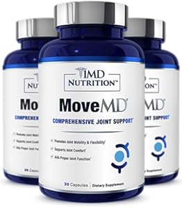 1MD Nutrition MoveMD - Health Supplement for Joint Discomfort & Support - Our Collagen Pills are Skillfully Formulated for Women & Men w/Hyaluronic Acid & Astaxanthin 1MD Nutrition