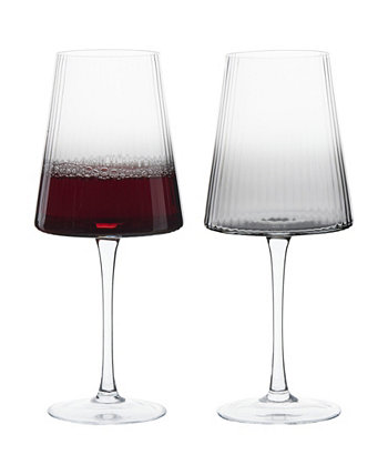 Empire Wine Glasses Smoke, Set of 2 Anton Studio Designs