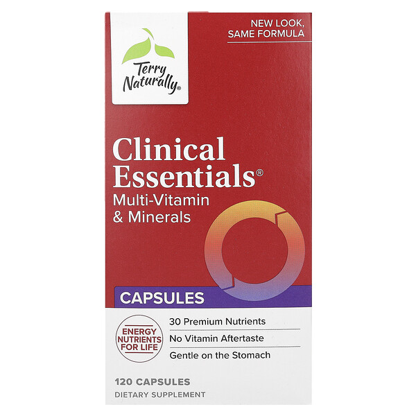 Clinical Essentials, мультивитамины и минералы, 120 капсул Terry Naturally