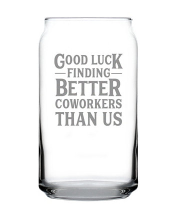 Удачи в поиске лучших коллег, чем мы, коллеги, оставляющие подарки, банка пива, пинта, 16 унций Bevvee