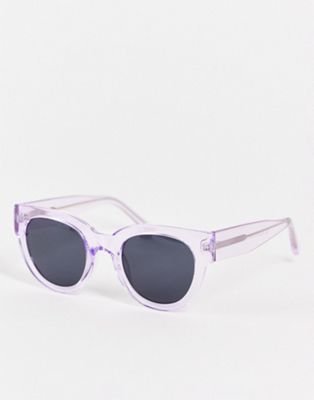 Круглые солнцезащитные очки «кошачий глаз» A.Kjaerbede в прозрачной лаванде A.Kjaerbede