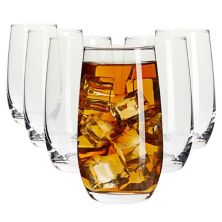 Набор из 6 прозрачных бокалов Highball на 12 унций для пива, соков, коктейлей и напитков (2 x 5 дюймов) Juvale