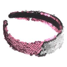 Sequin Headband Sparkle Headbands Shiny Elastic Headbands Pink Silver Tone Unique Bargains