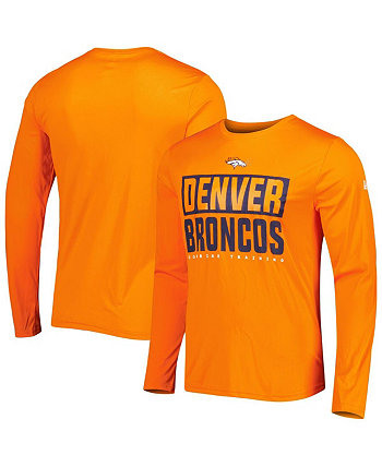 Мужская оранжевая футболка с длинным рукавом Denver Broncos Combine Authentic Offsides New Era