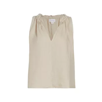 Льняная блузка без рукавов Zoey Velvet by Graham & Spencer