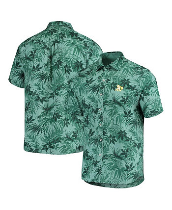 Мужская зеленая рубашка Oakland Athletics Sport Reign Forest Fronds на пуговицах Tommy Bahama