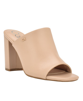 Женские туфли-мюли Jotie на блочном каблуке с квадратным носком Calvin Klein