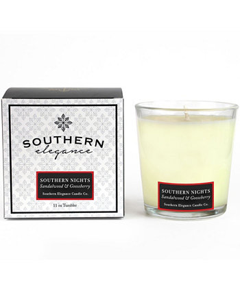 Стакан со смородиной и сандаловым деревом Southern Nights, 11 унций Southern Elegance Candle Company