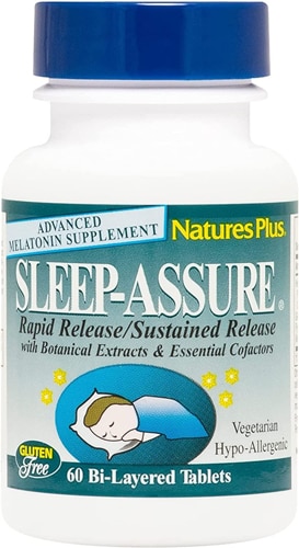 Sleep-Assure, 60 двухслойных таблеток NaturesPlus