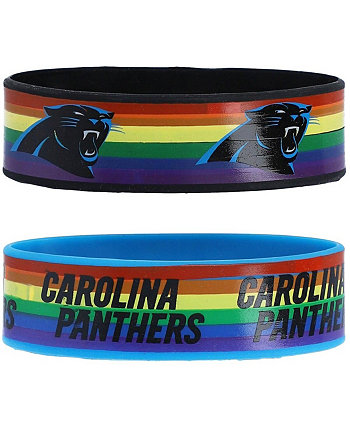 Women's Carolina Panthers 2-Pack Rainbow Bracelet Set Aminco