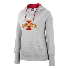Женский пуловер с капюшоном Iowa State Cyclones Heather Grey NCAA